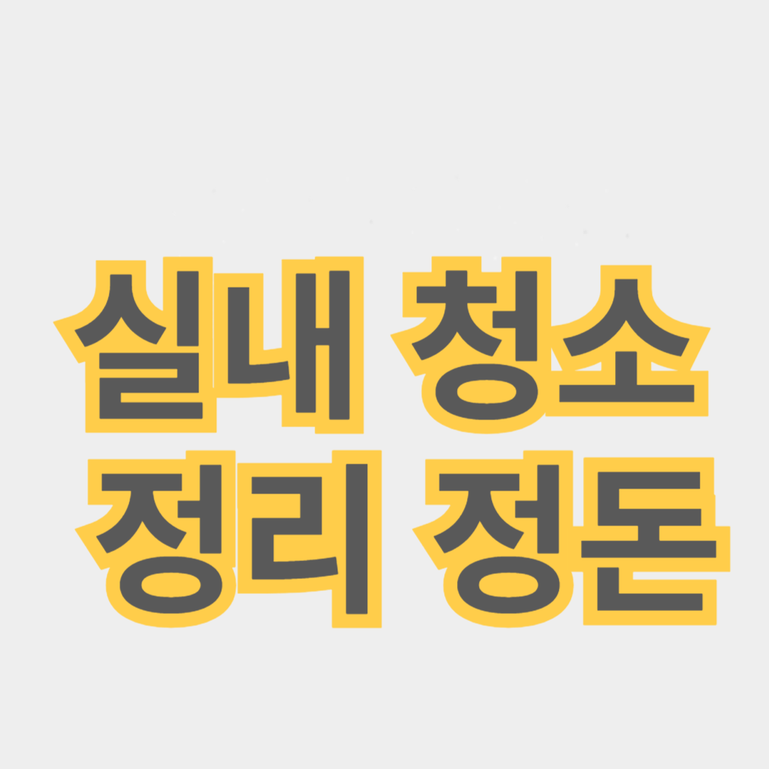 여름철 실내 청소와 정리정돈 방법