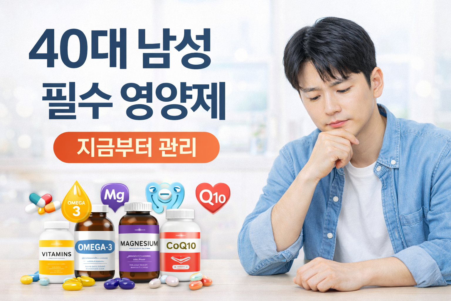 40대 남성 필수 영양제 TOP 7