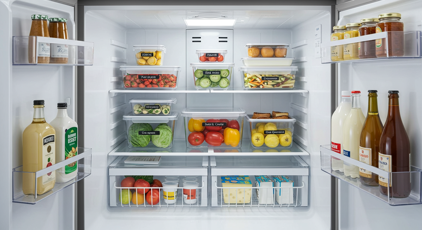 냉장고 정리, 이렇게 하면 공간이 두 배!