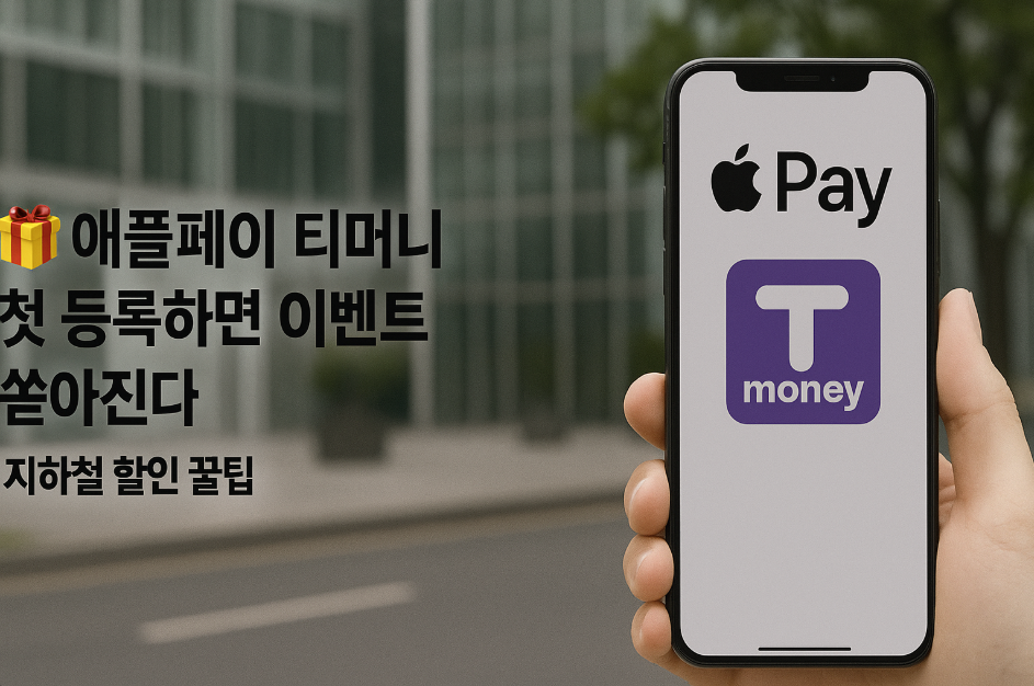 애플페이 티머니 첫 등록하면 이벤트 쏟아진다