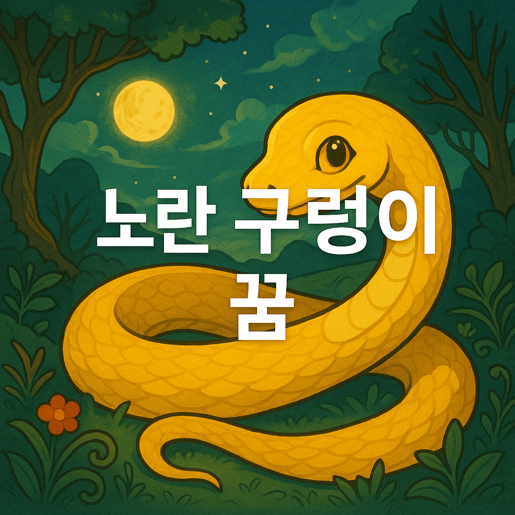 노란 구렁이 꿈