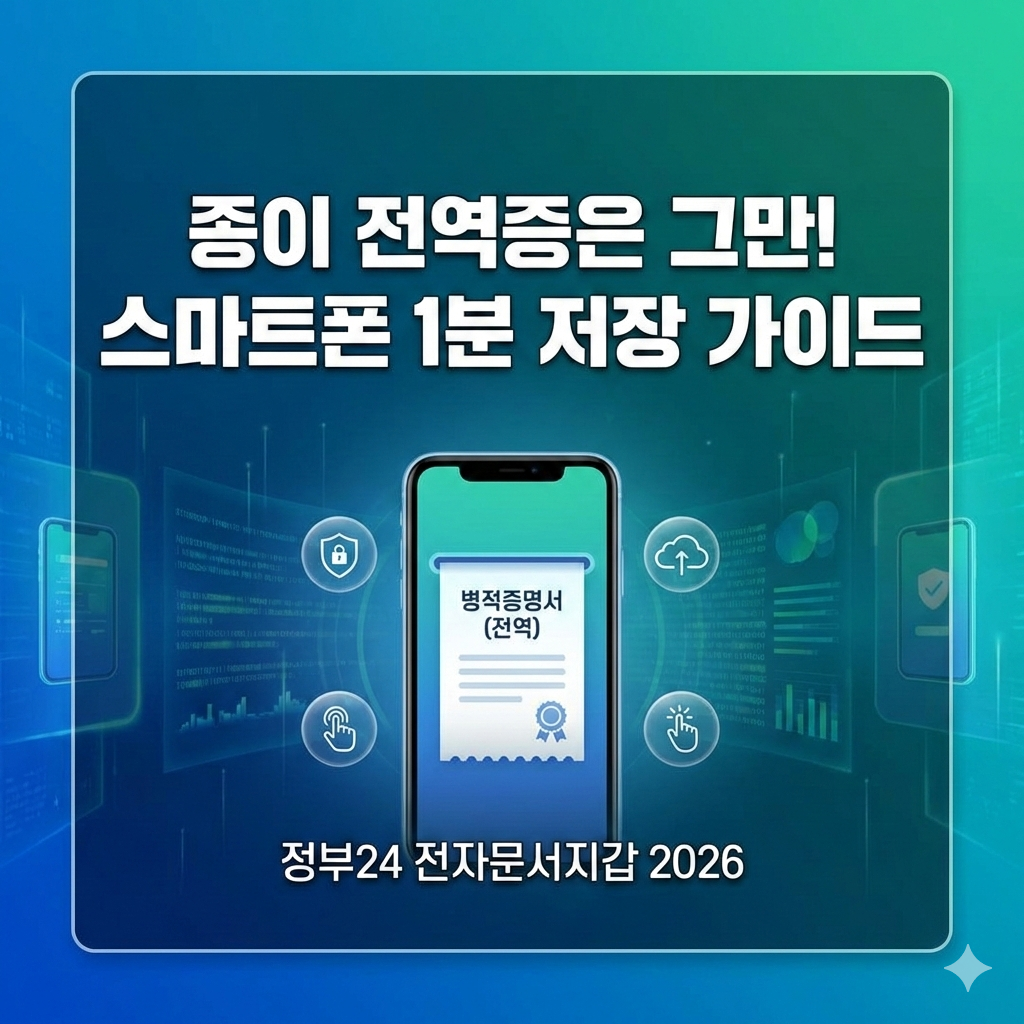 전역증 아직도 종이로? 정부24 전자문서지갑 스마트폰 발급 완벽 가이드 2026