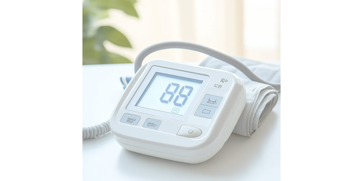 저혈압 관리를 장려하는 혈압계 사진