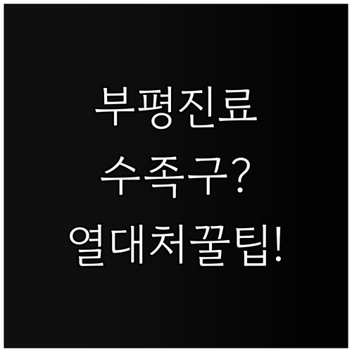 부평구 수족구 진료 기관과 열날 때 ..
