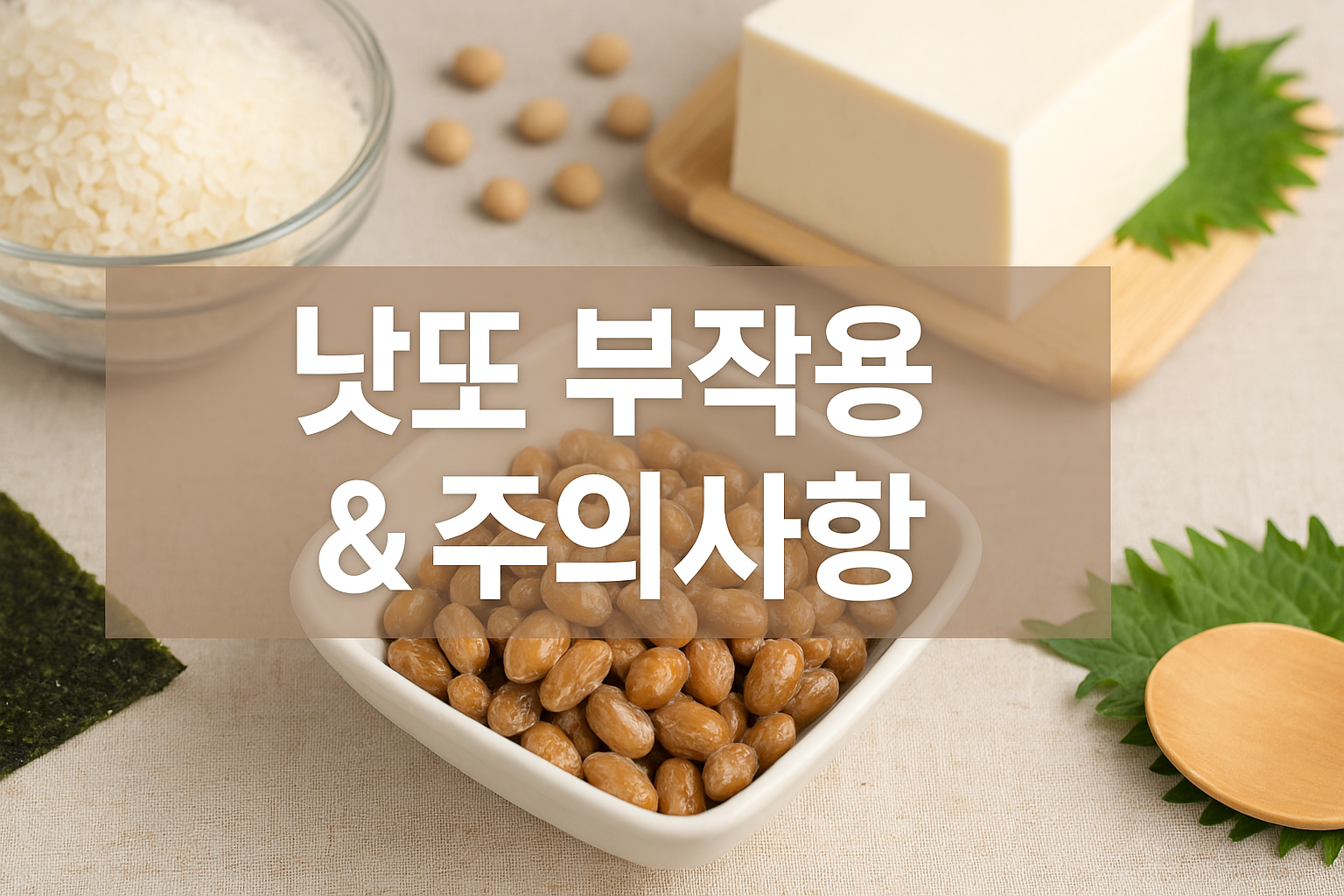 낫또 부작용 총정리