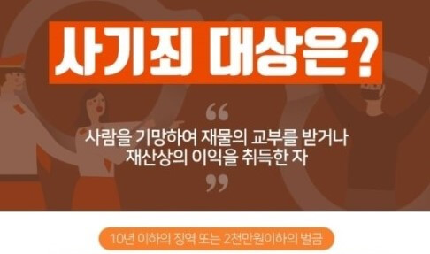 사기에 걸리지 말도록 개인정보 관리