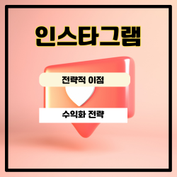 인스타그램 수익화 전략&#44; 전략적 이점