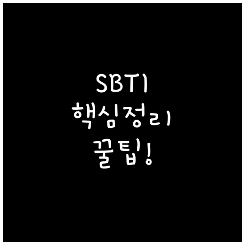 SBTI 주요 유형별 성격 특징 요약..