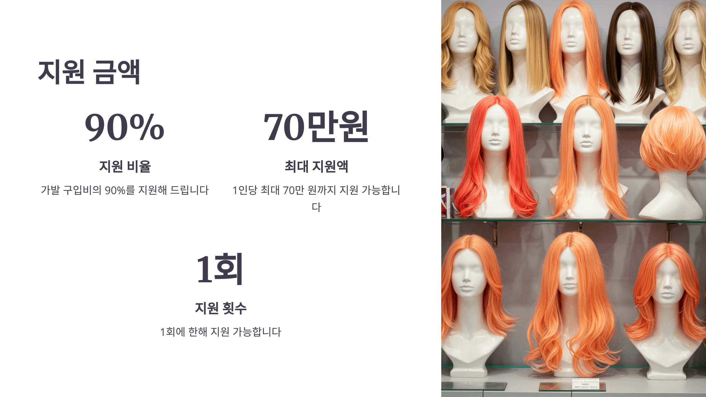 과천시 암환자 가발 구입비 지원 금액