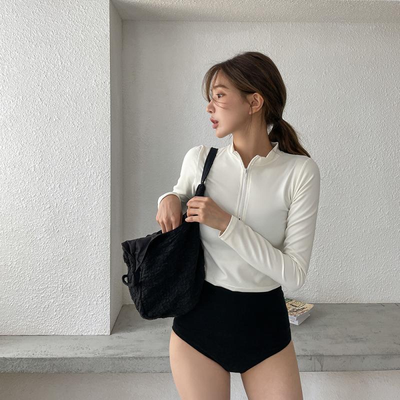 메이비치 세컨즈 반집업 래시가드 상의 S M L 크롭 래쉬가드 커버업
