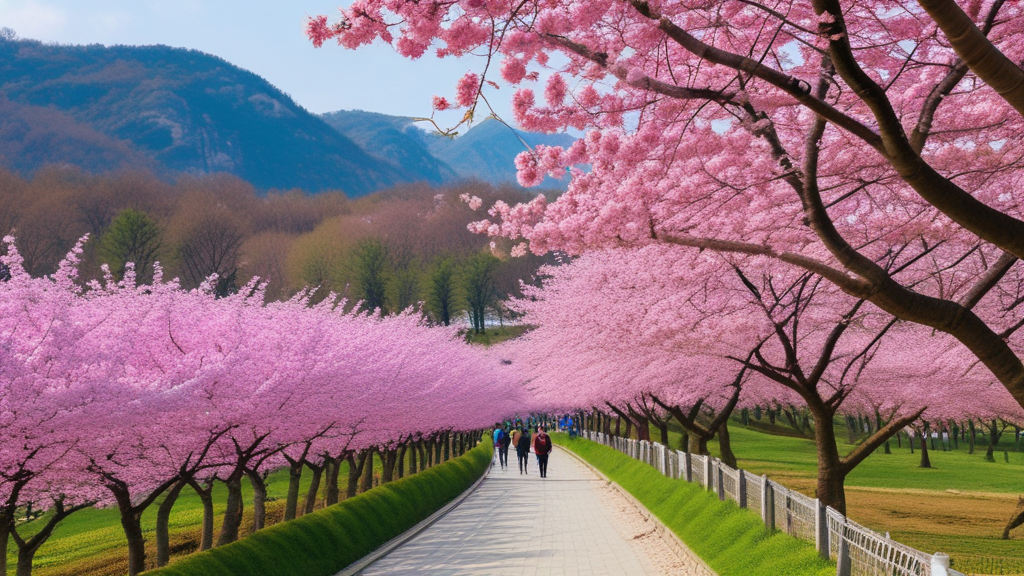 양재천따라 핀 벚꽃