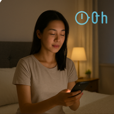 10시 30분 스마트폰 off