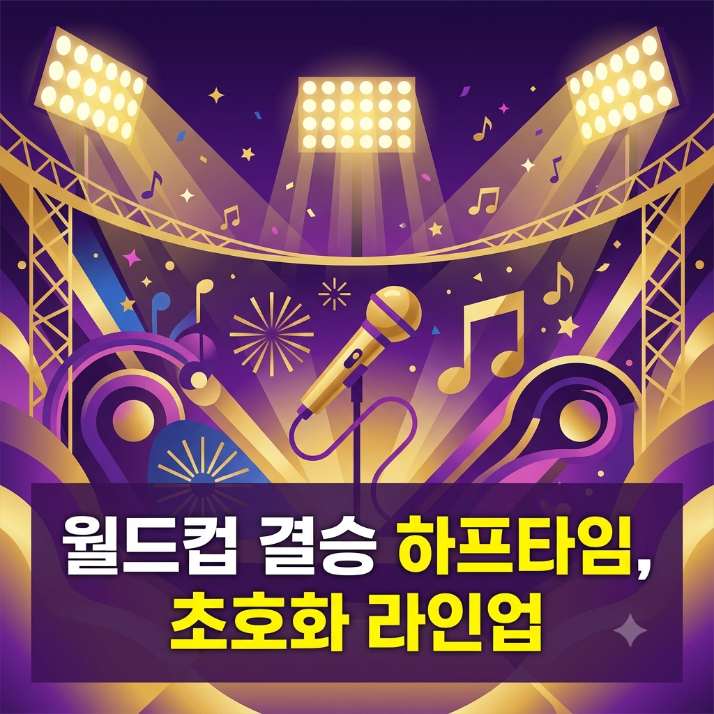 월드컵 결승 하프타임 공연 라인업