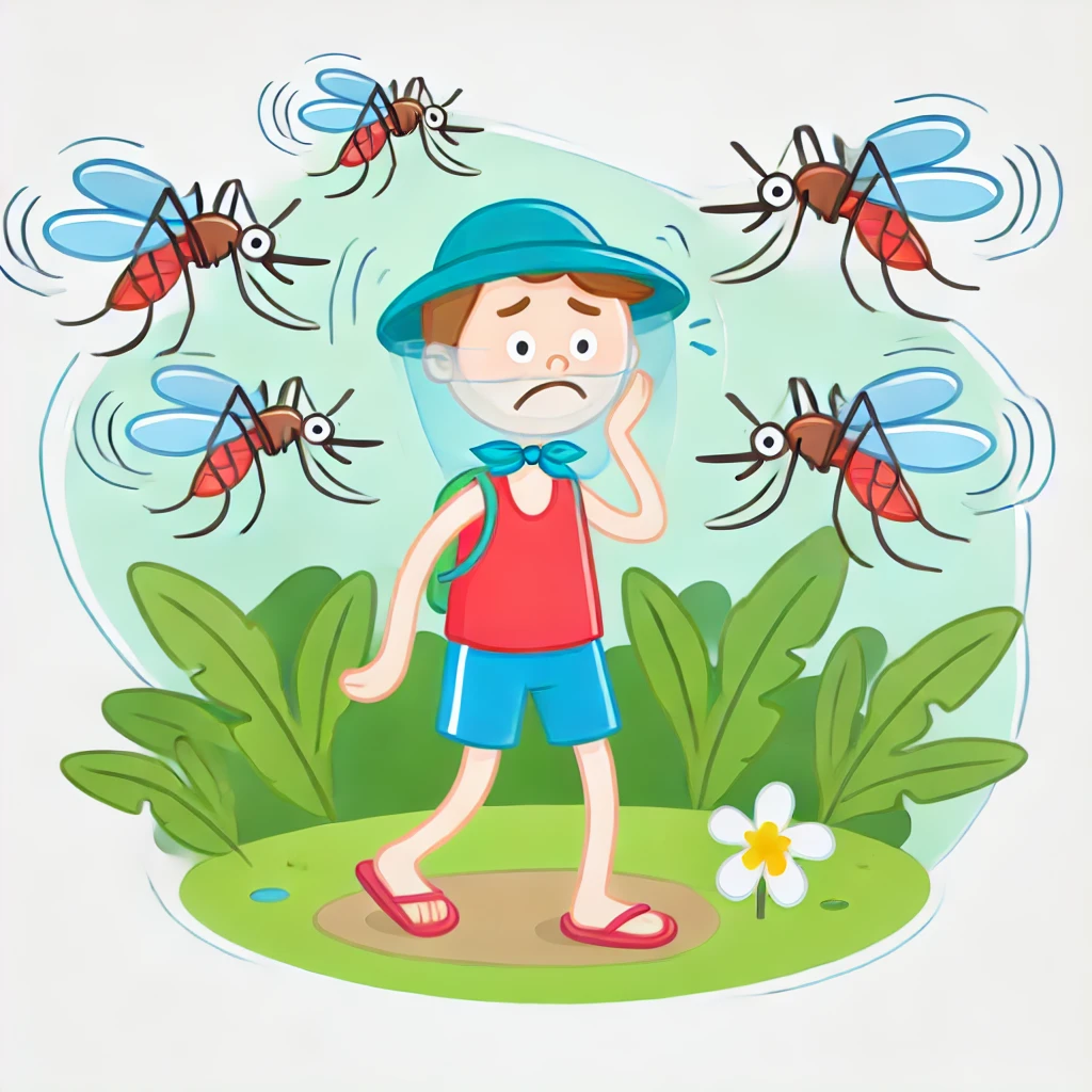 벌레를 피하는 이미지