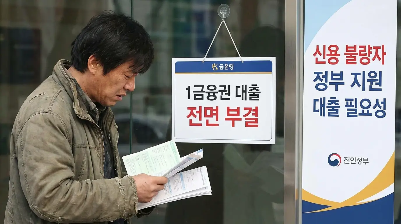 1금융권 대출 전면 부결 및 신용 불량자 정부 지원 대출 필요성