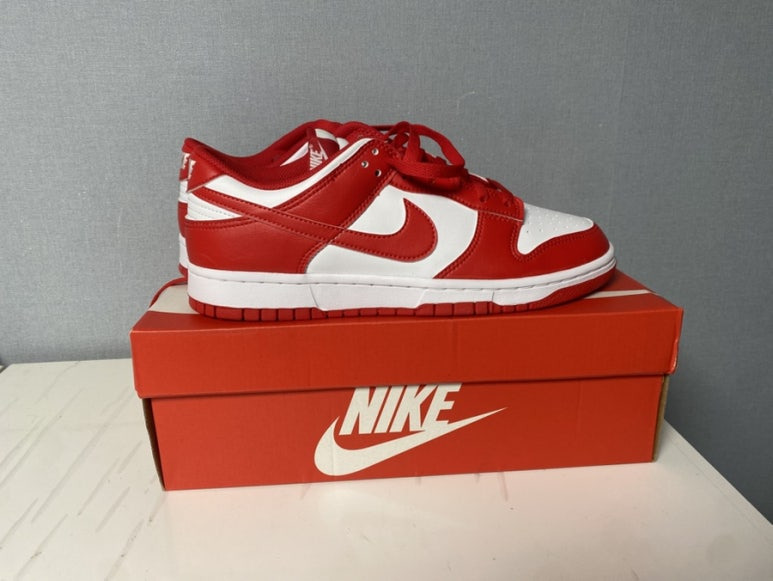 나이키 덩크 로우 레트로 화이트 유니버시티 레드 2025 Nike Dunk Low Retro White University Red 2025