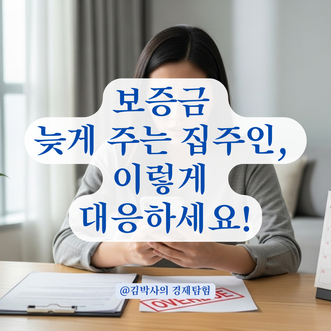 집주인이 보증금 하루라도 늦으면 어떻게 해야 할까? 세입자의 대응 방법 정리.