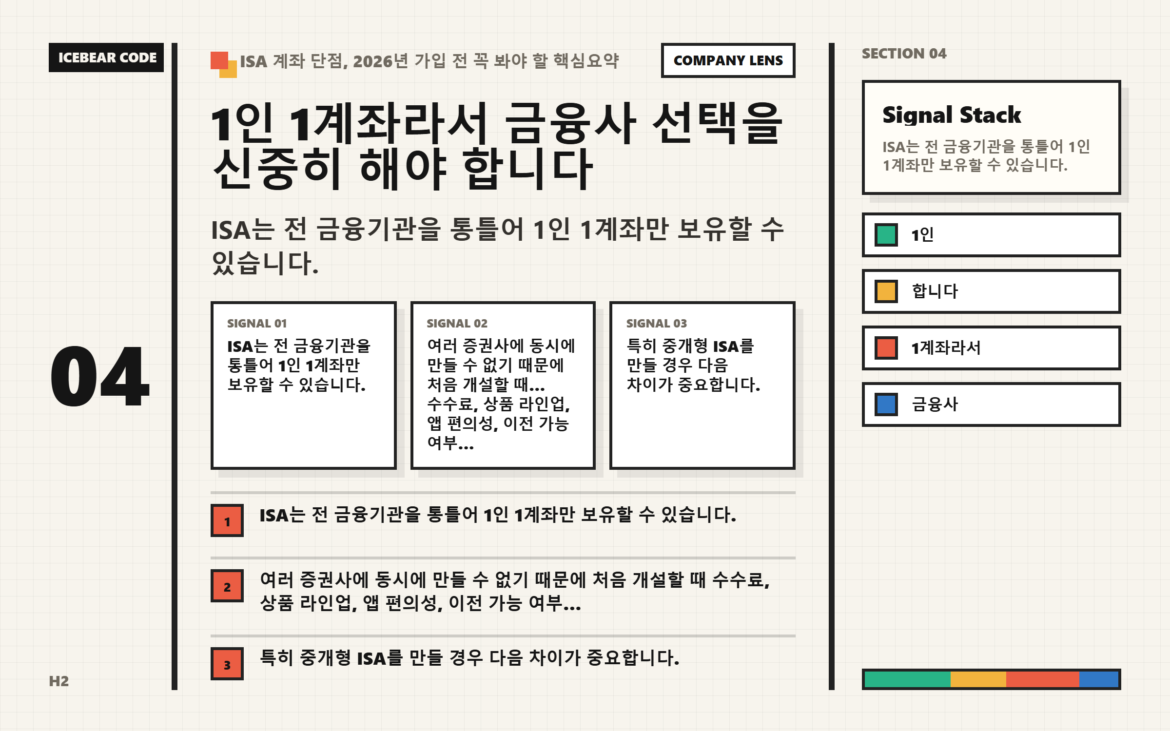 1인 1계좌라서 금융사 선택을 신중히 해야 합니다 본문 이해를 돕는 이미지