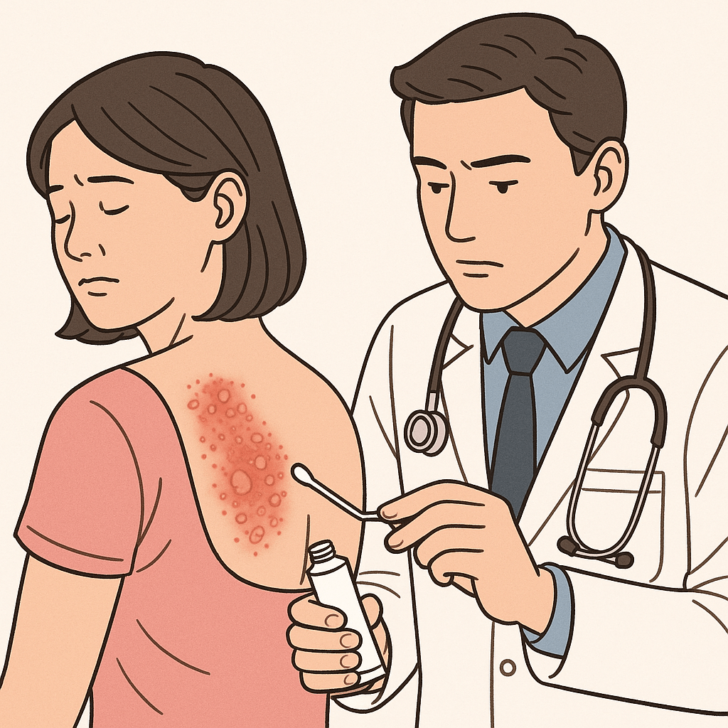 대상포진 증상 - 사진