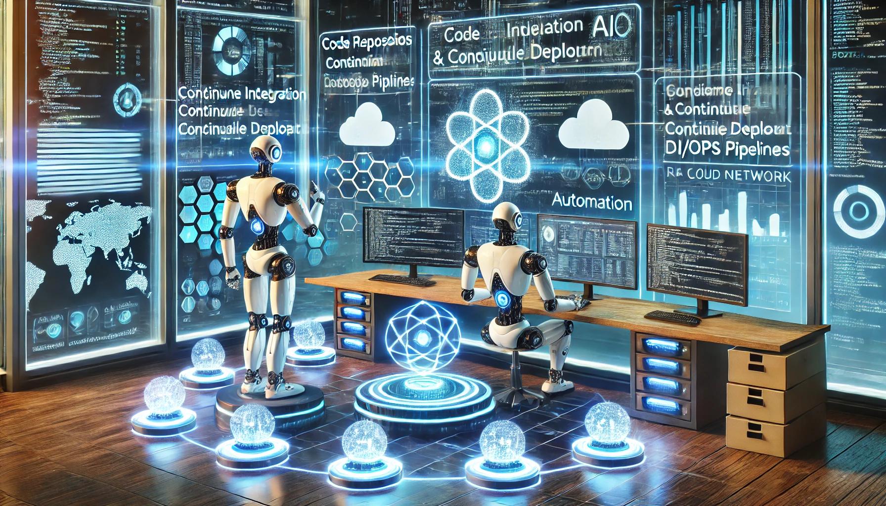AI가 DevOps와 CI/CD 자동화를 혁신하는 모습