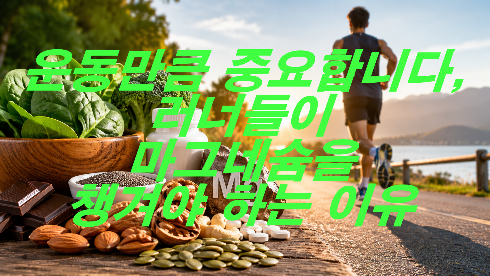 운동만큼 중요합니다, 러너들이 마그네슘을 챙겨야 하는 이유