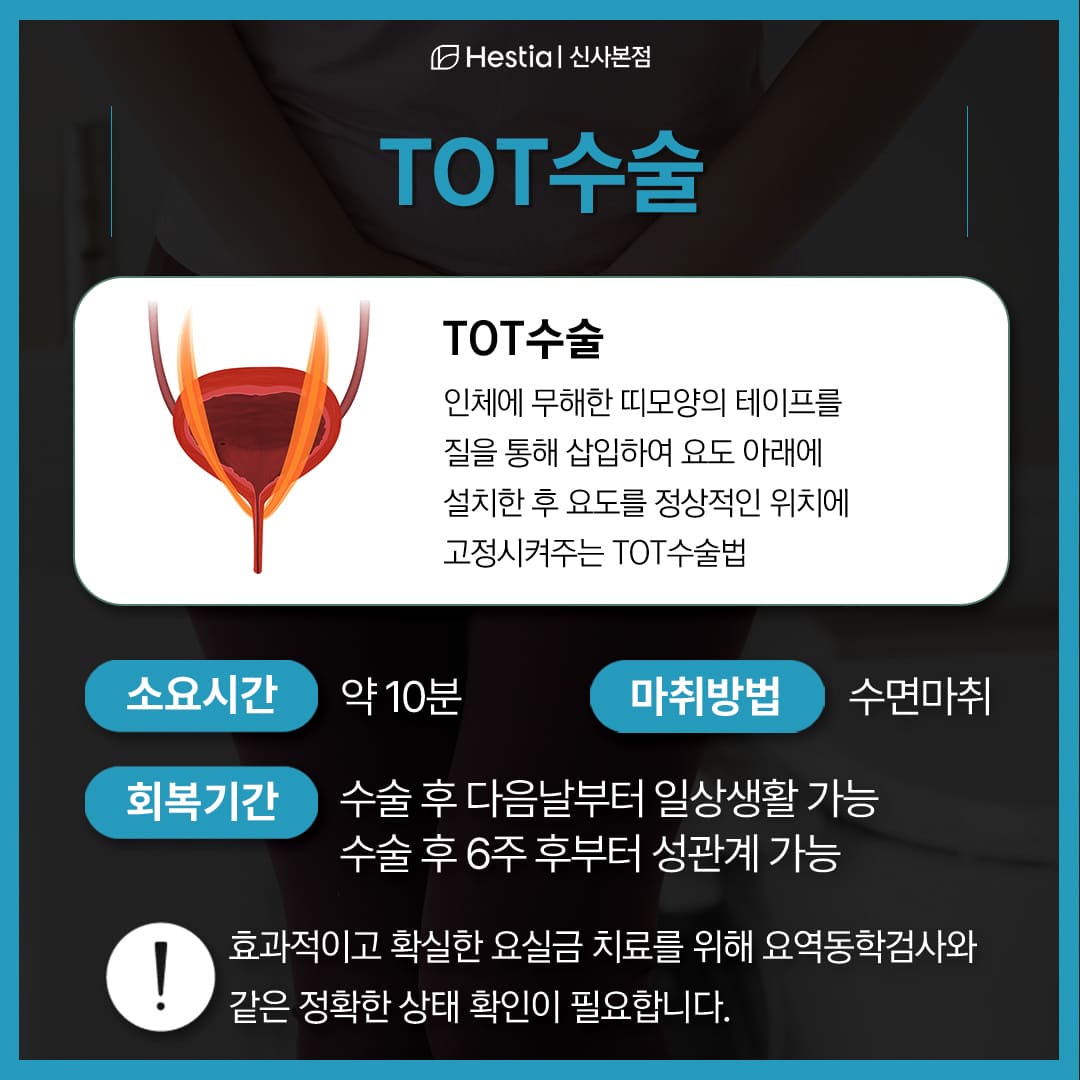복압성 요실금 TOT수술이란?