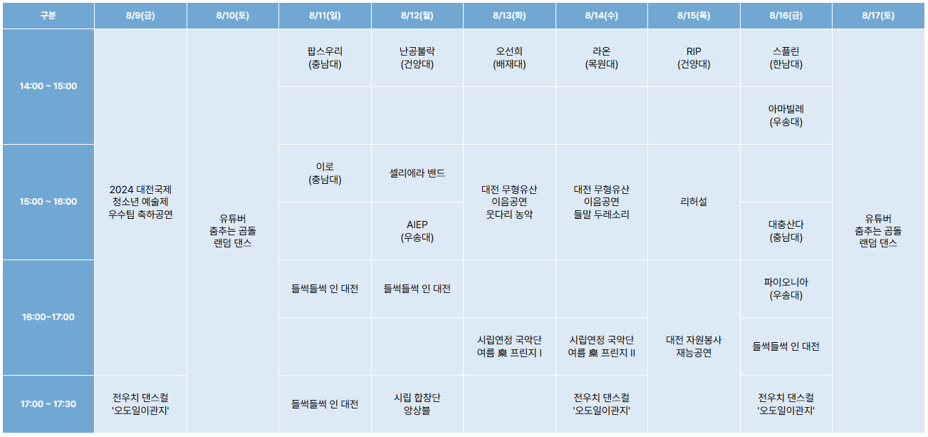 대전영시축제