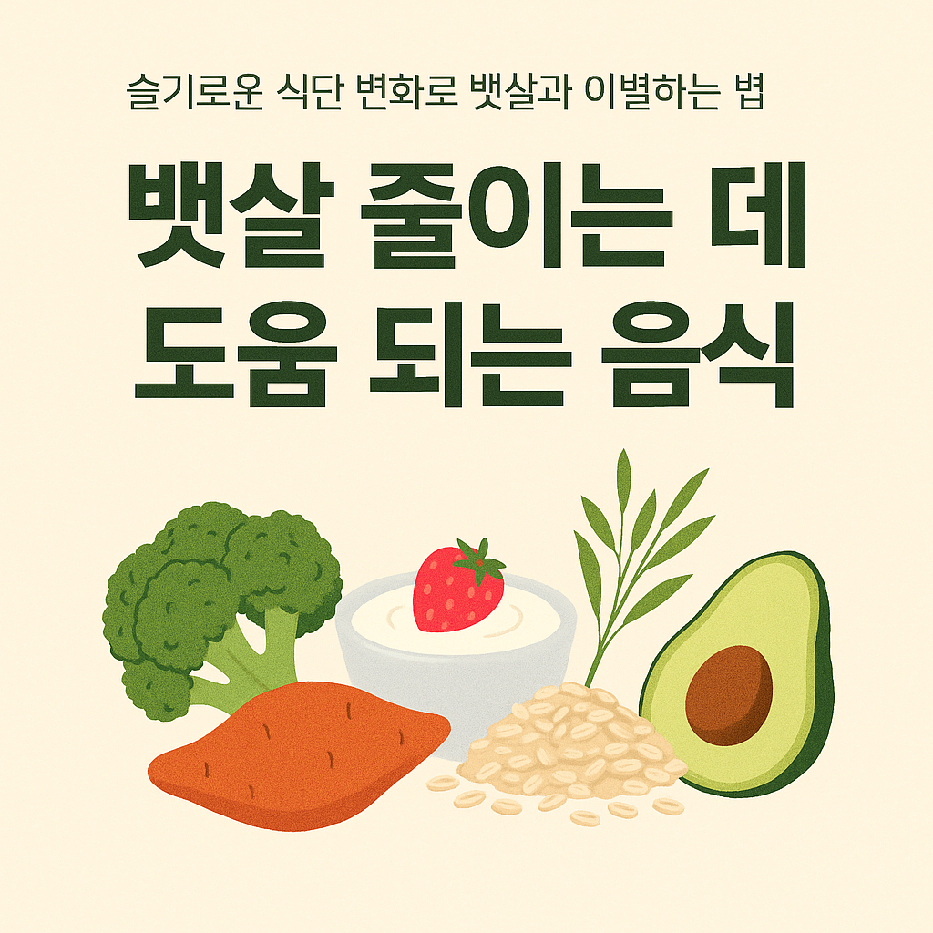 뱃살 줄이는 데 도움 되는 음식