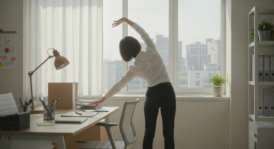 40대 한국인이 생활습관 처럼 운동하는 모습