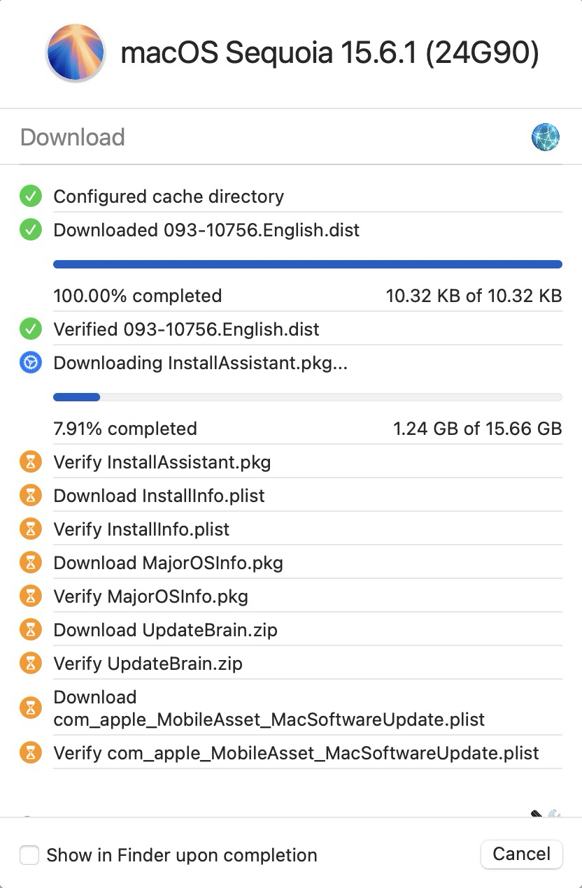 macOS 설치 파일을 앱 스토없이 직접 다운로드 받는 방법5