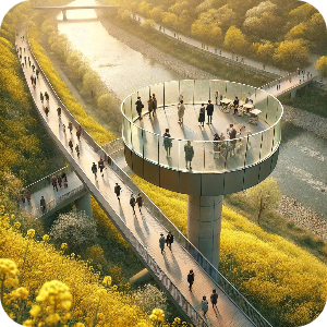 아라마루 유채꽃길 이미지