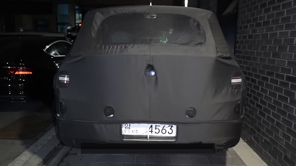 제네시스 GV80 페이스리프트 위장막 테스트카