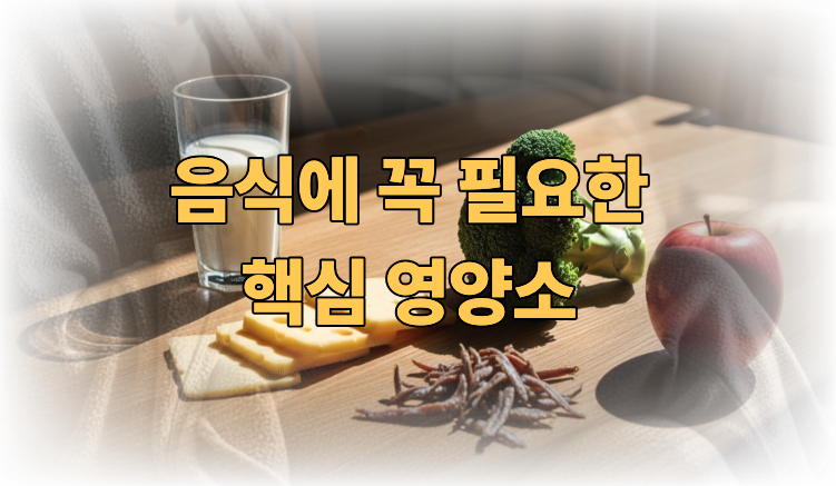치아에 좋은 음식 핵심영양소