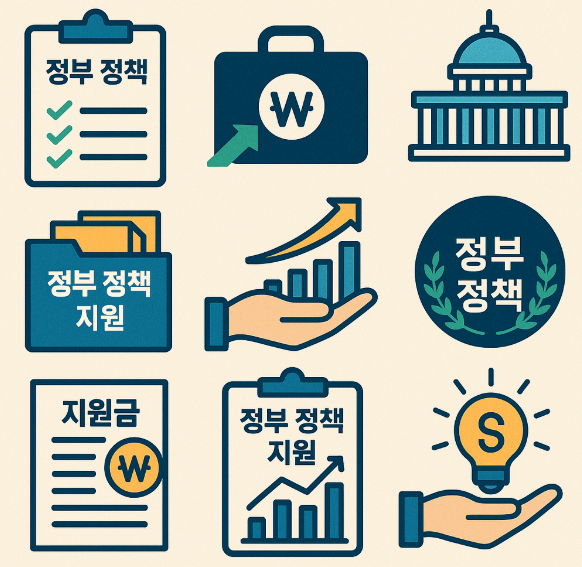 정부정책에 대한 이미지들