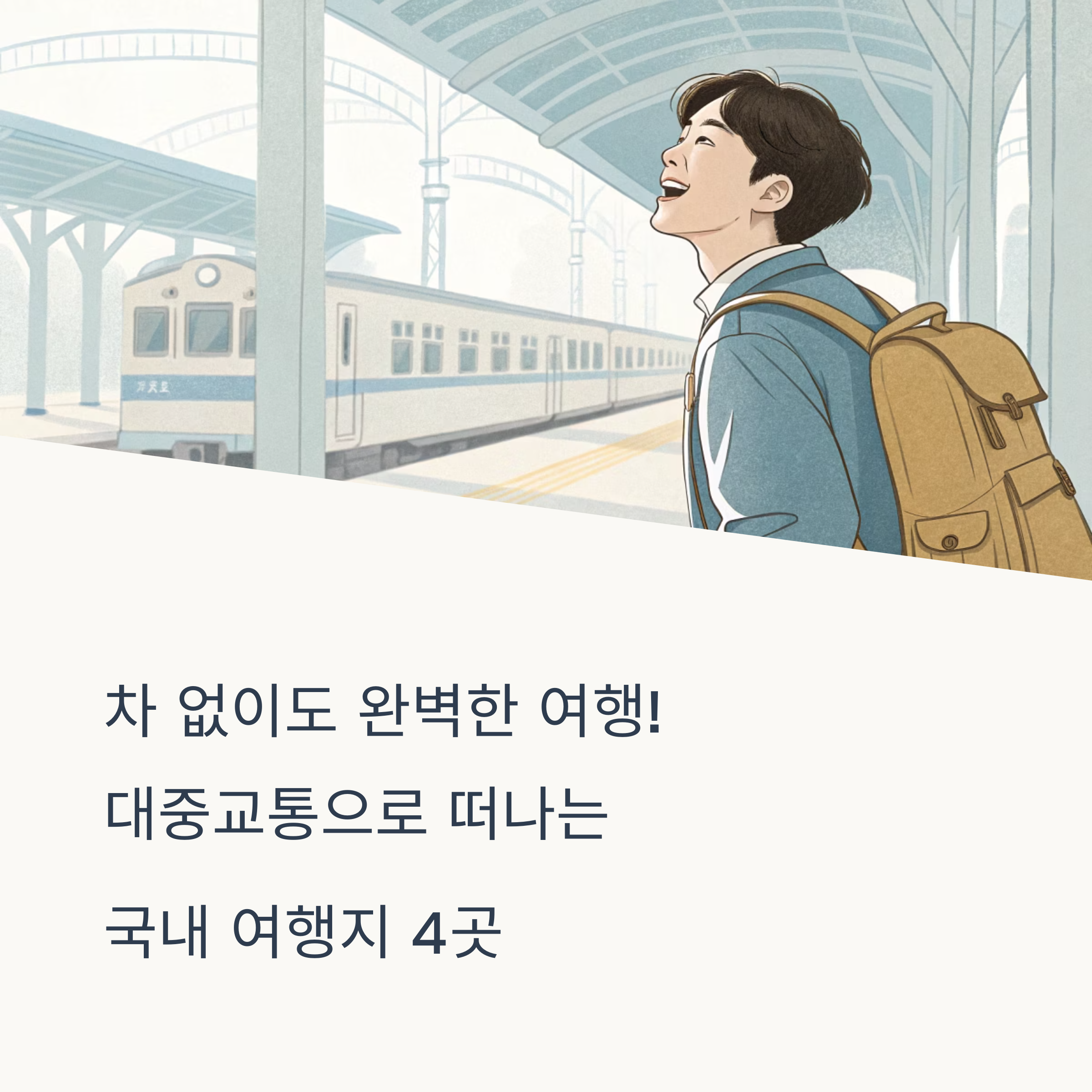 차 없이도 대중교통으로 떠나기 좋은 국내 여행지