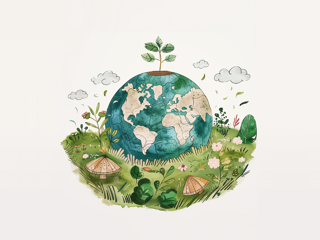 지구 일러스트 지구를 구하자