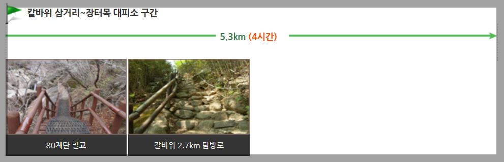 지리산 중산리 장터목 코스