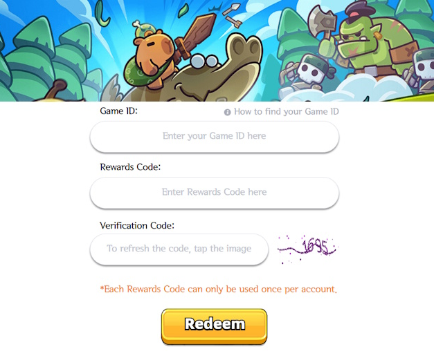 카피바라 go(고) 쿠폰 총정리 (+무기 및 펫티어표)