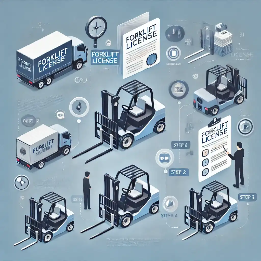 지게차 면허의 혜택 인포그래픽 - 지게차 자격증의 장점 및 필요성