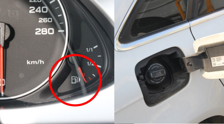 자동차 주유구 위치 표시 알고 계신가요