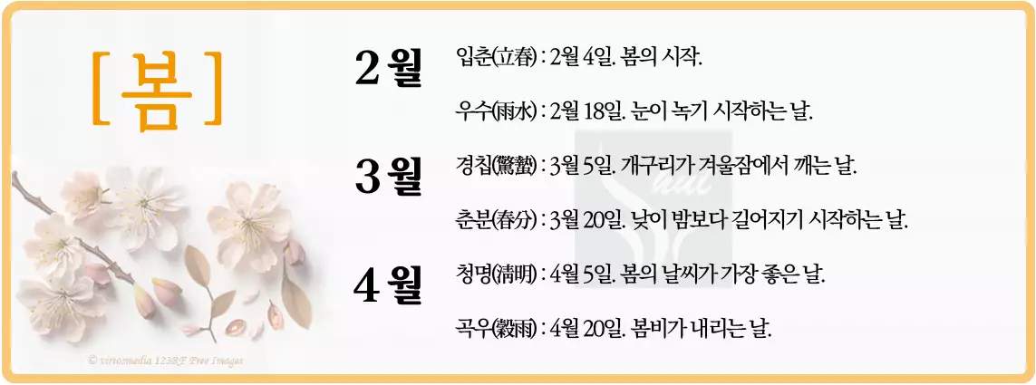 24절기 봄 사진