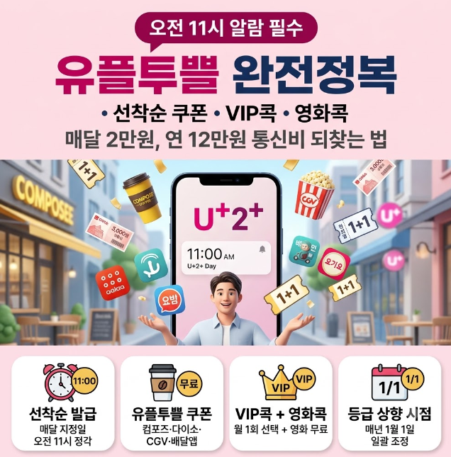 8월 유플투쁠 혜택 종정리