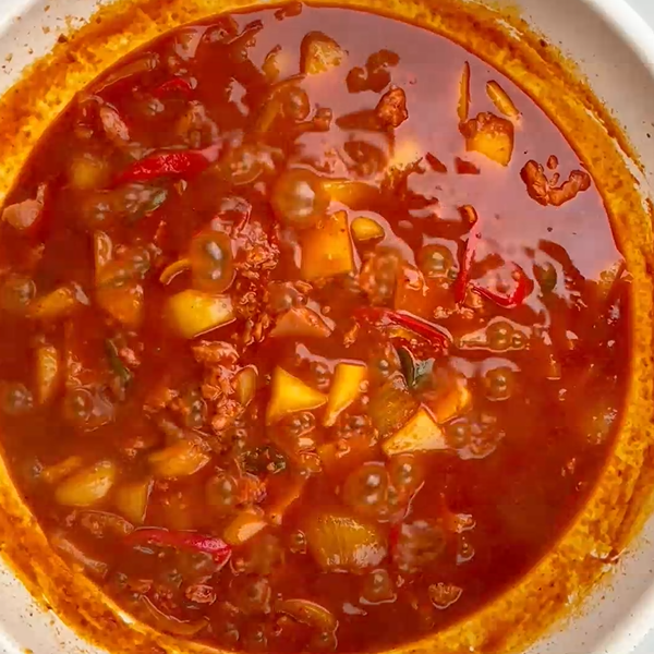 15분 끓이기
