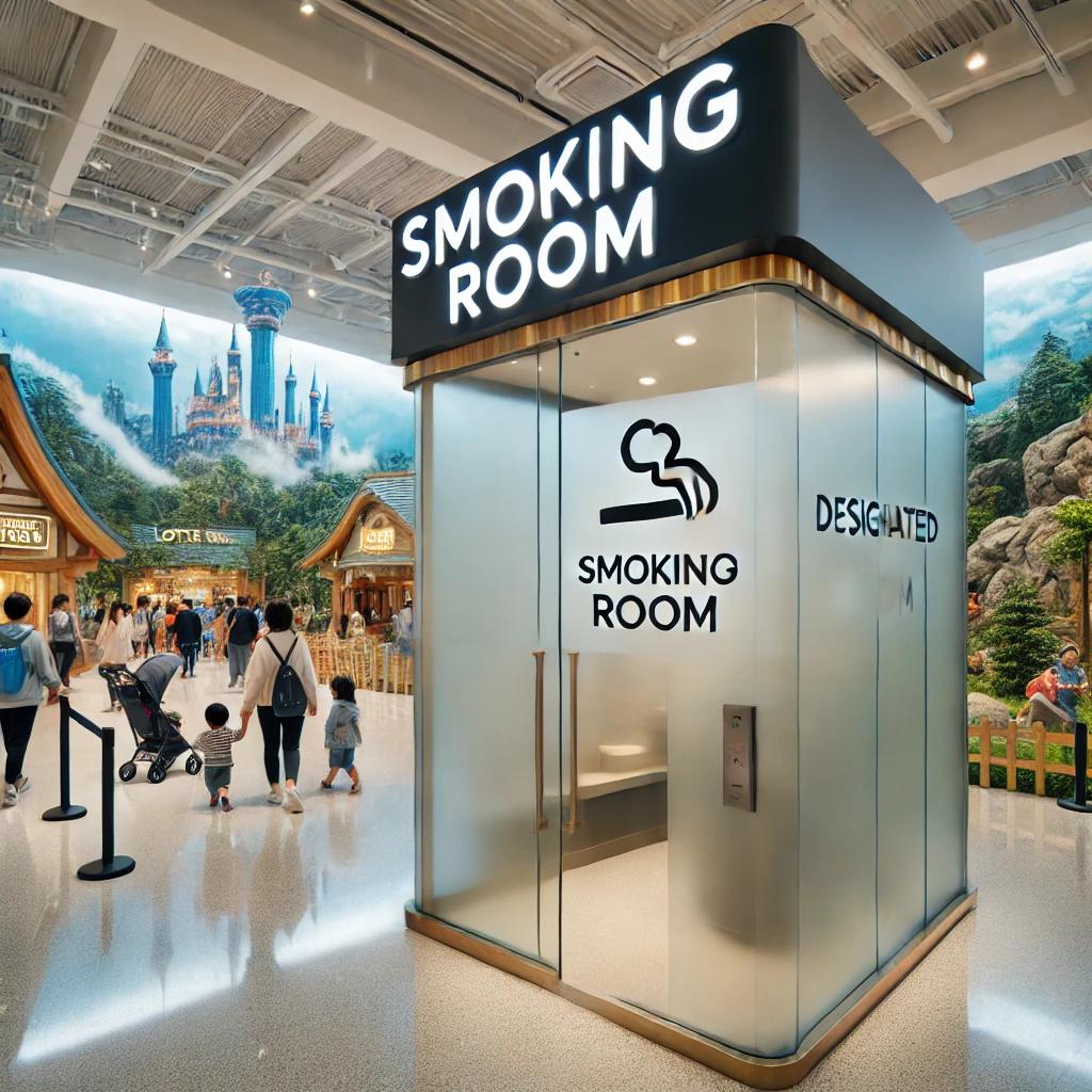 롯데월드 흡연실