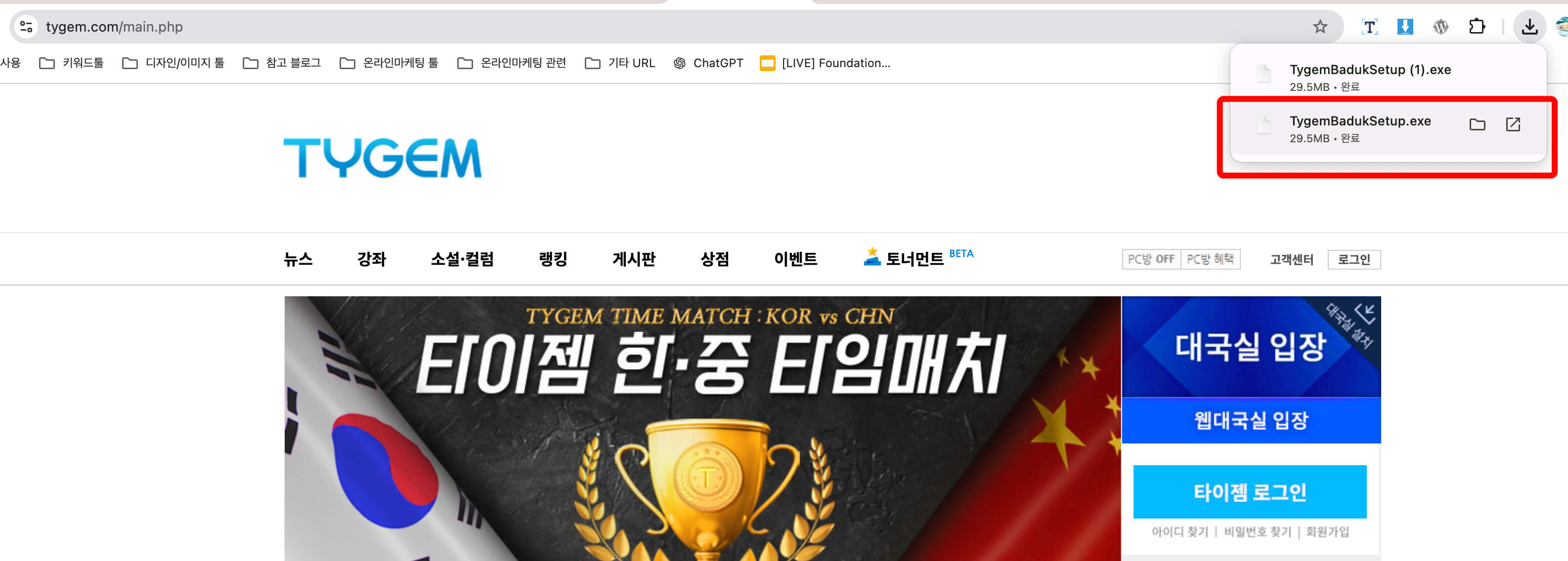 타이젬-바둑-설치하기