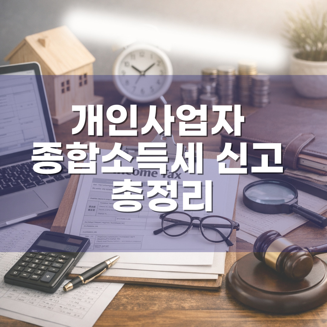 2026년 개인사업자 종합소득세 신고 총정리 (신고 방법·기간·주의사항)