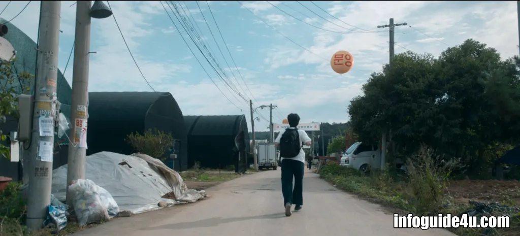 학교로 걸어가는 봉석