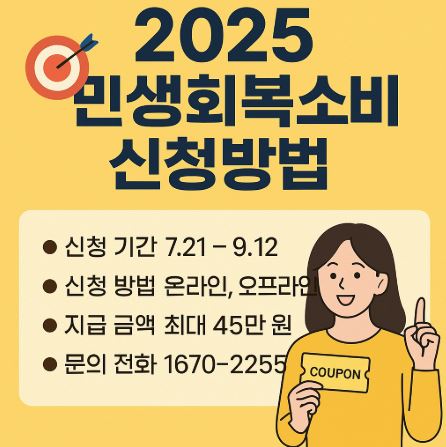 민생회복 소비쿠폰 신청방법 관련 사진