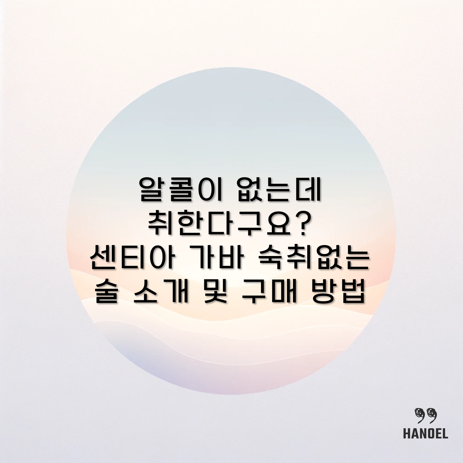 알콜이 없는데 취한다구요? 센티아 가바 숙취없는 술 소개 및 구매 방법
