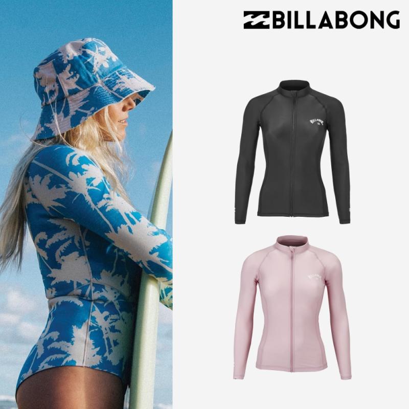 빌라봉 여성 아치 웨이브 집업 래쉬가드